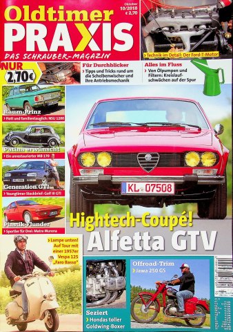 Deckblatt Oldtimer Praxis (10/2018)